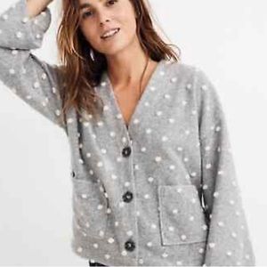 Madewell texture and thread boxy bobble cardigan